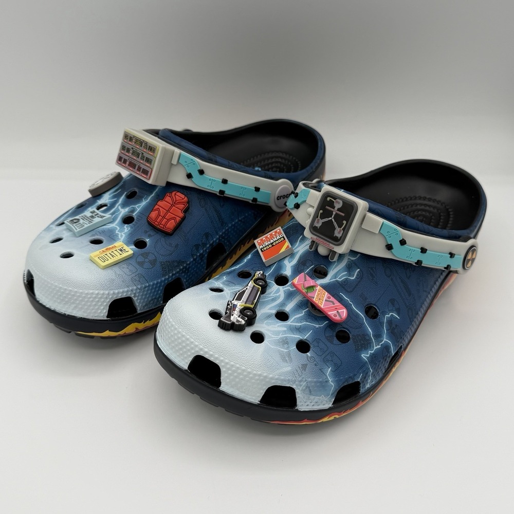 Crocs x Back To The Future Classic Clog - Size Men's 7 / Women's 9 Delorean New